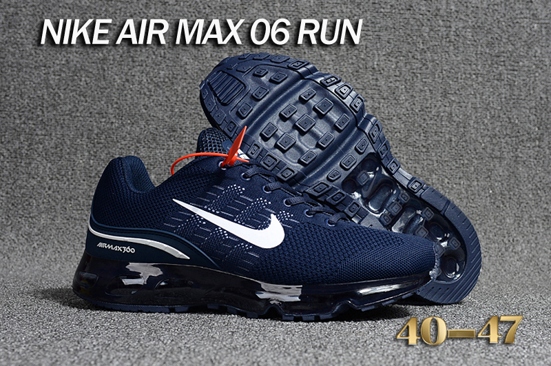 Nike Air Max 06 Run Deep Blue White Shoes - Click Image to Close